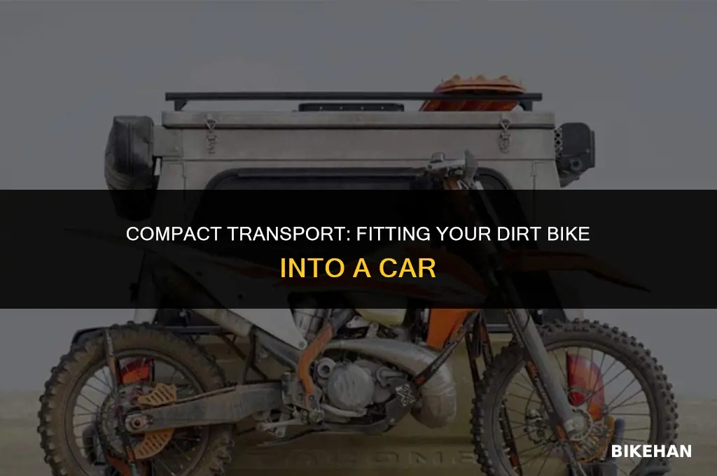 how to fit a dirt bike in a car