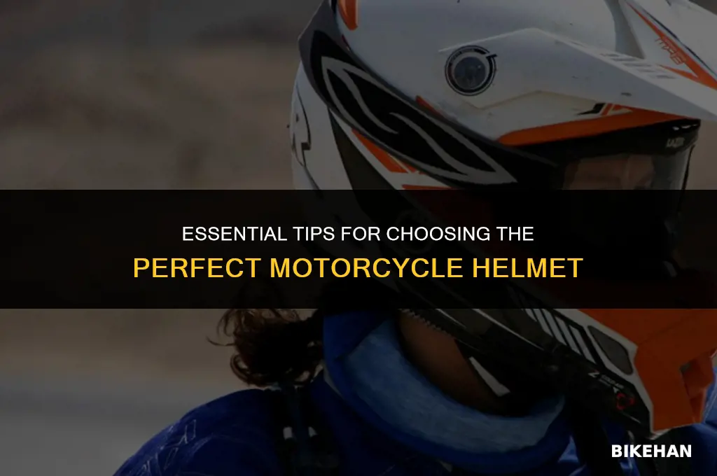 how to pick a motorcycle helmet
