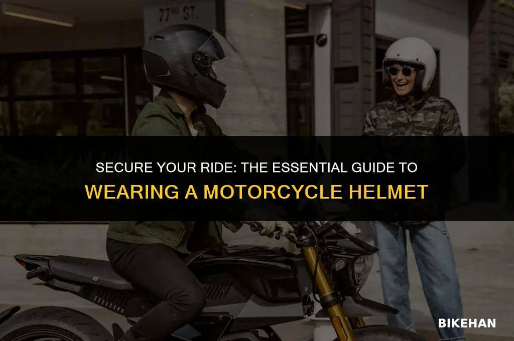 how to put on a motorcycle helmet