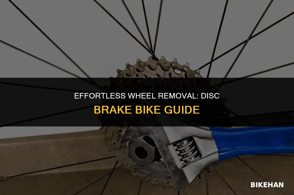 how to remove front wheel from bike with disc brakes