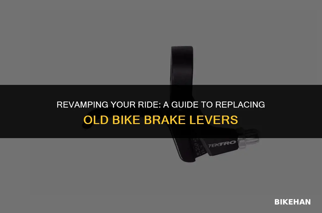 how to remove old bike brake levers