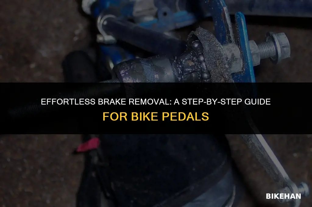 how to remove pedal brakes from bike