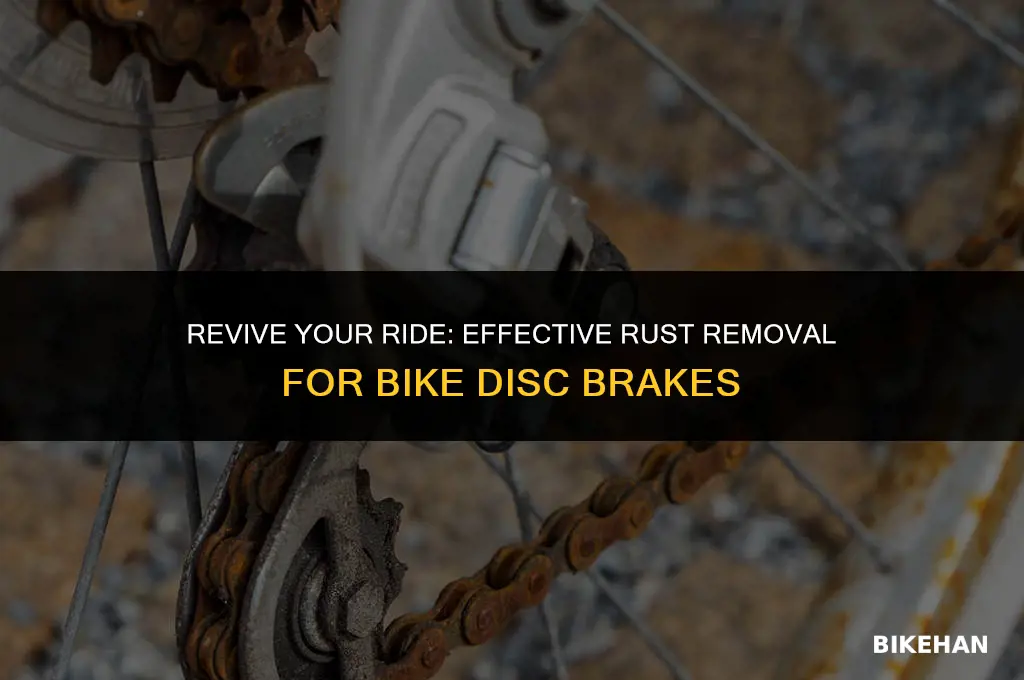 how to remove rust off a bike disc brake