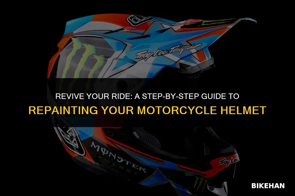 how to repaint a motorcycle helmet