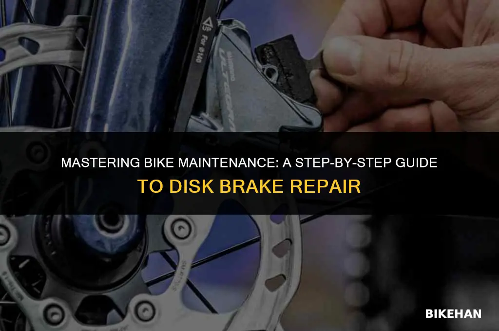 how to repair a disk brake for a bike