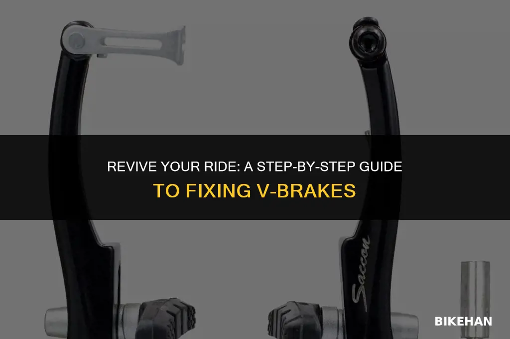 how to repair damaged v brakes on a bike