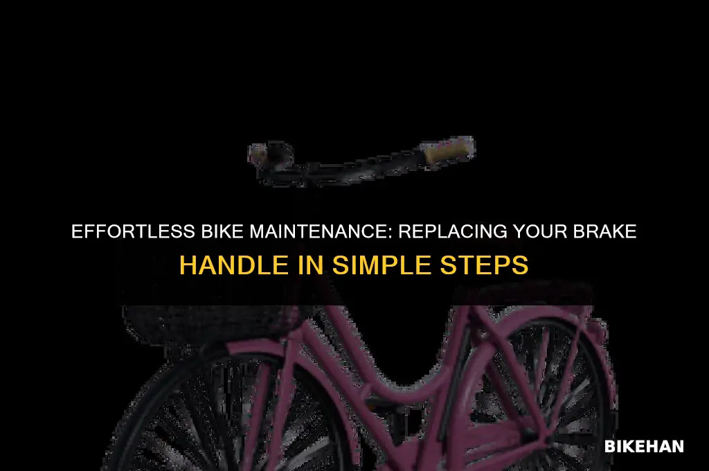 how to replace bike brake handle