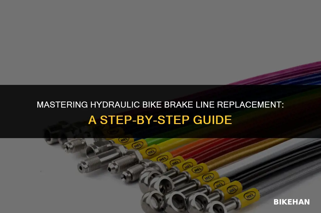 how to replace bike brake lines hydraulic