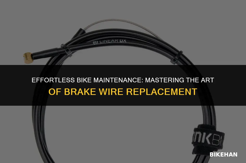how to replace bike brake wire