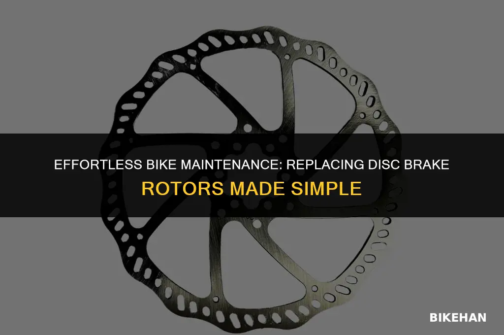 how to replace bike disc brake rotors