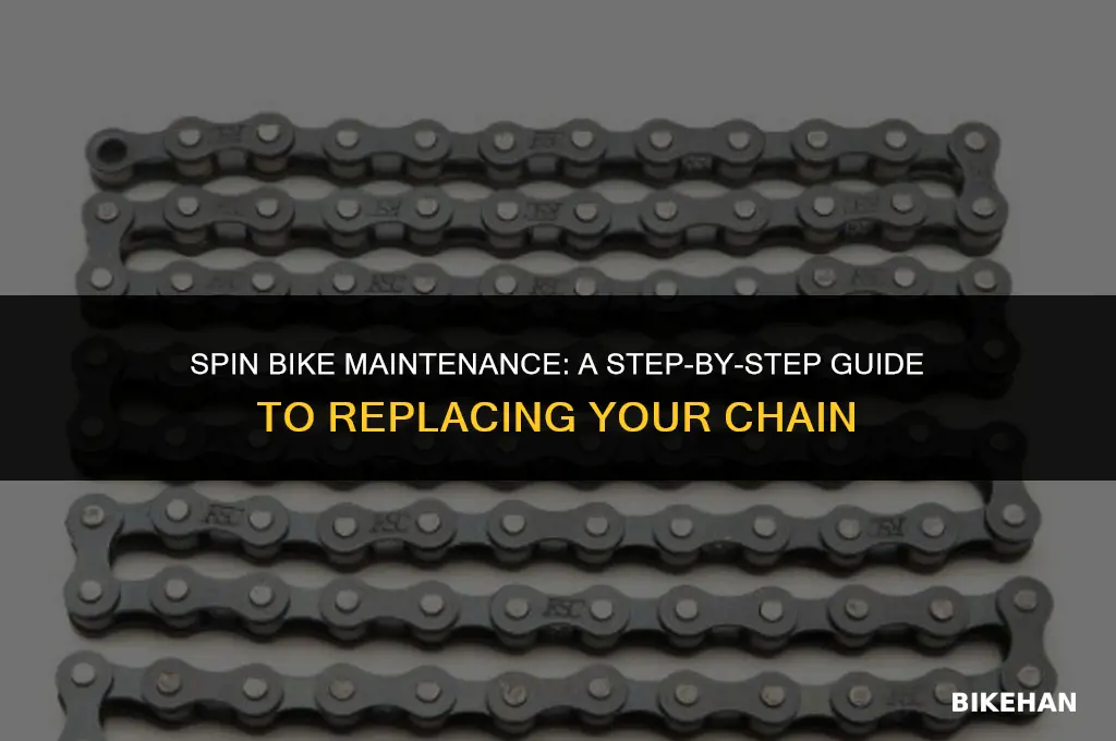 how to replace chain on spin bike