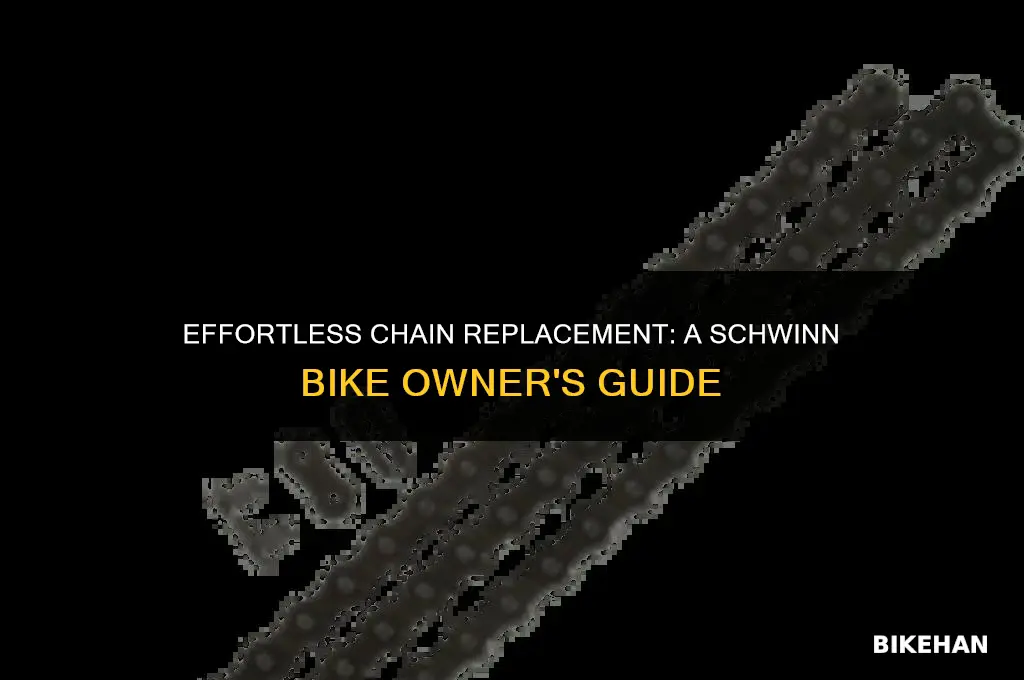 how to replace the chain on a schwinn bike
