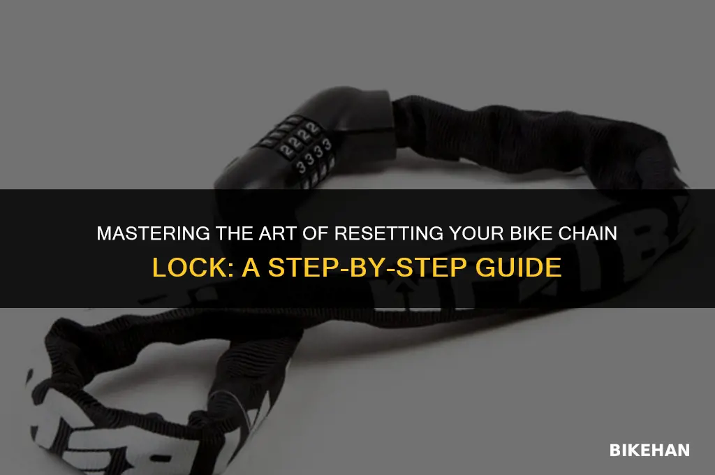 how to reset a bike chain lock