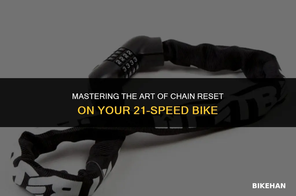 how to reset chain on a 21 speed bike