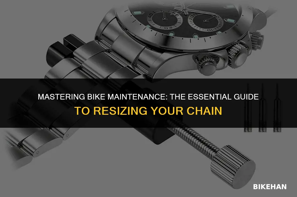 how to resize a bike chain