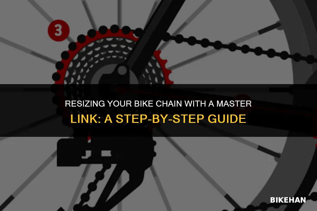 how to resize bike chain with masterlink