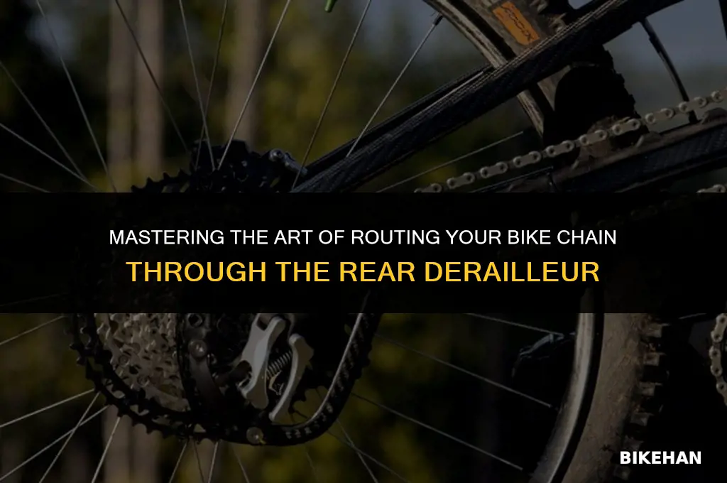 how to run bike chain through rear derailleur