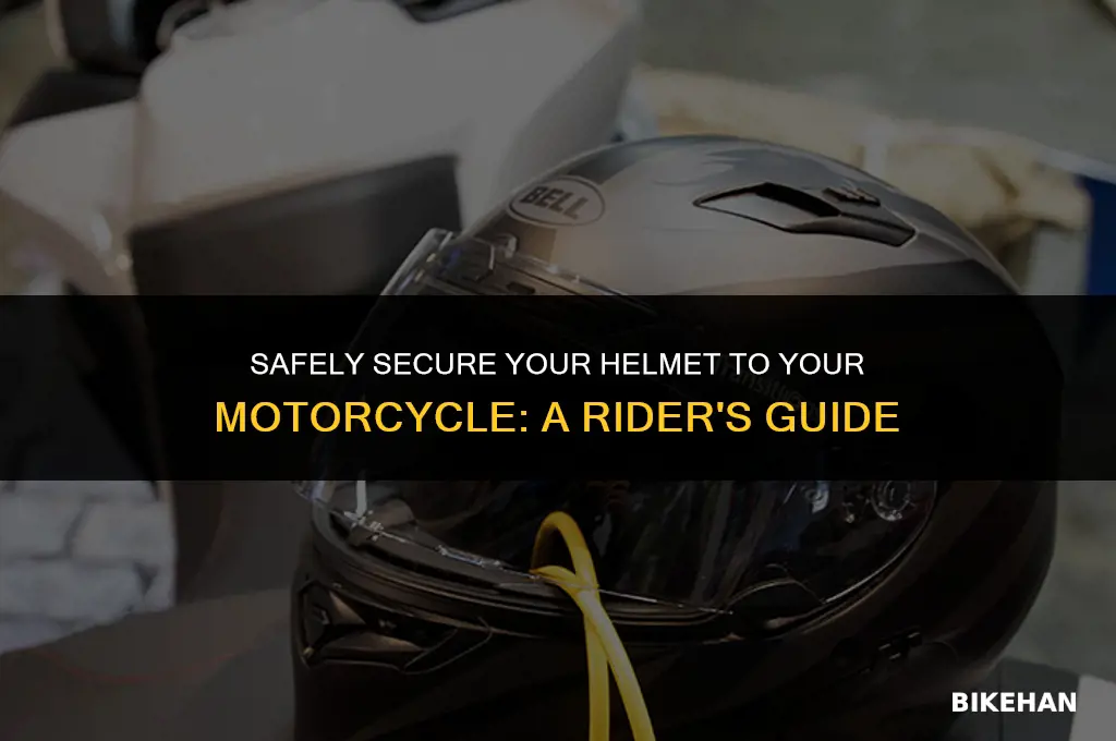 how to secure helmet to motorcycle