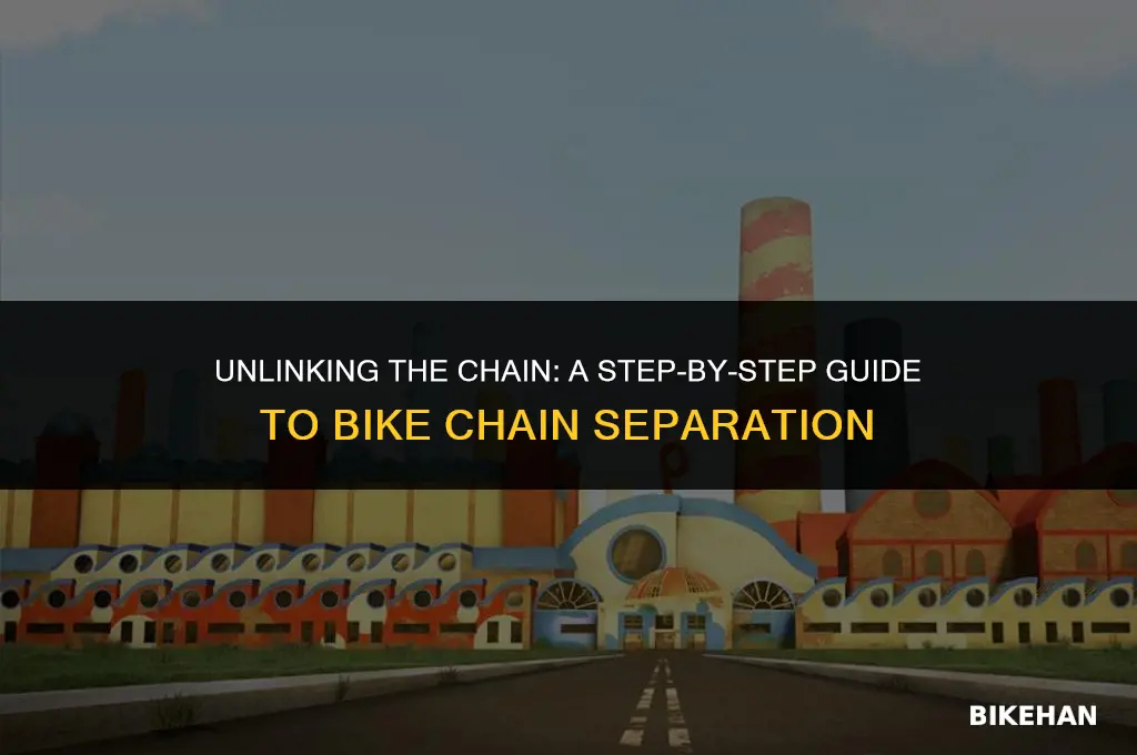 how to separate a bike chain