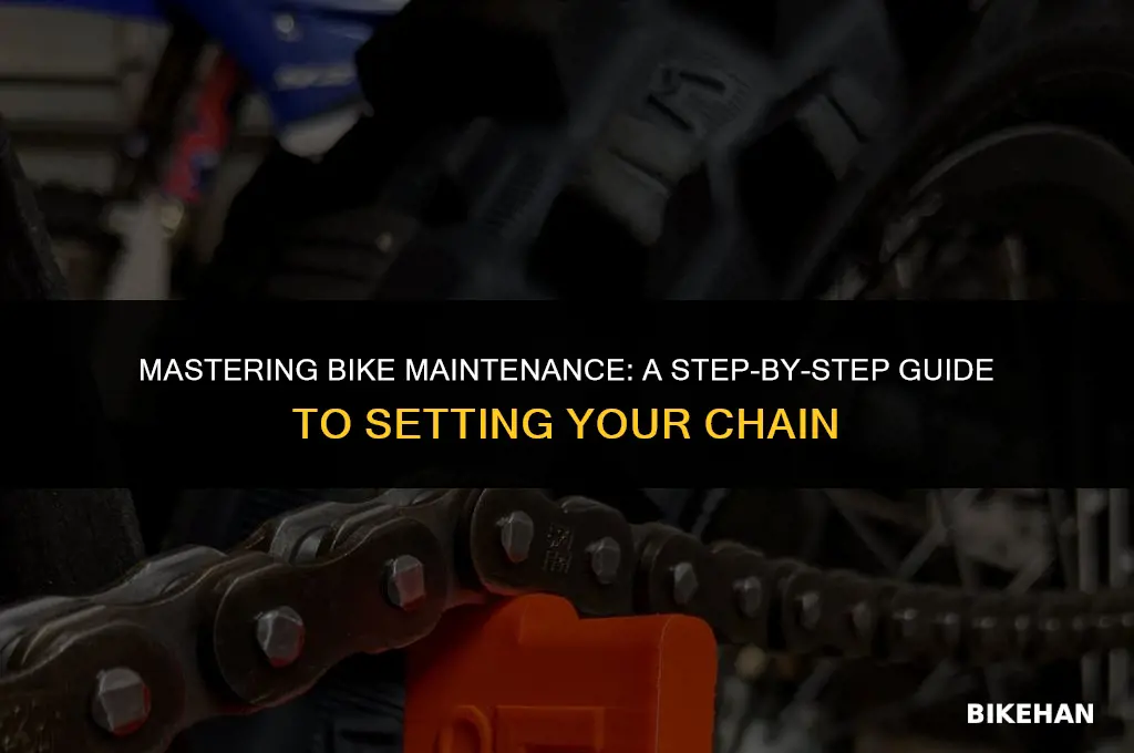 how to set a bike chain