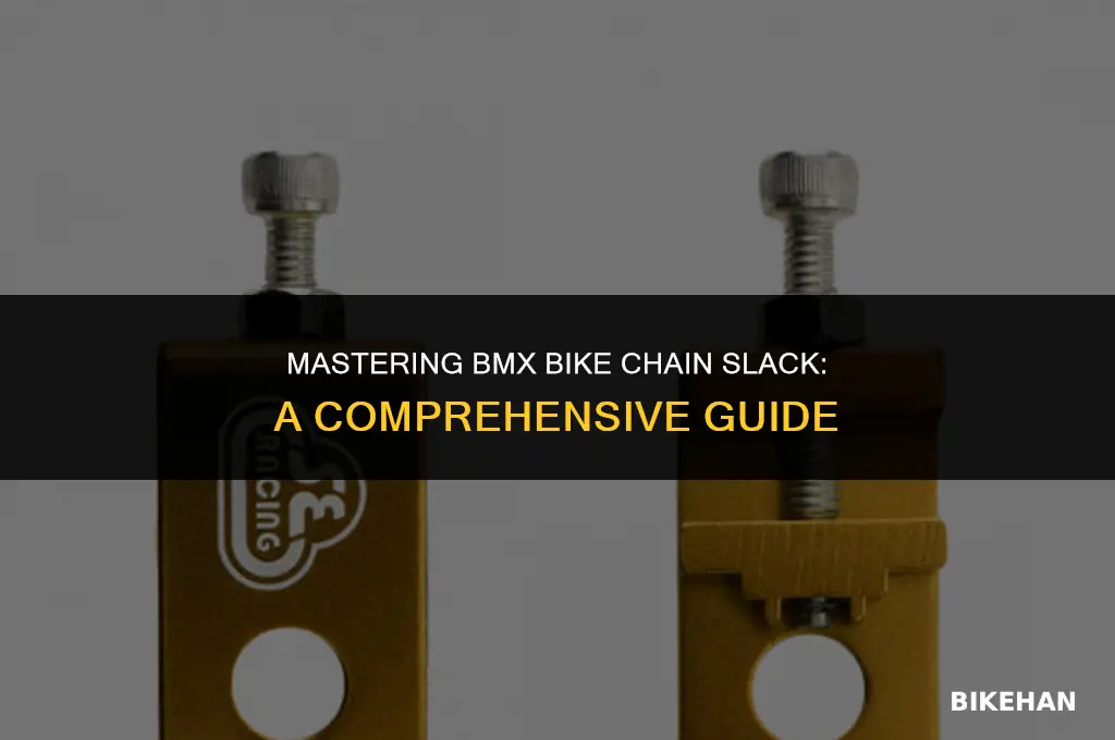 how to set bmx bike chain slack