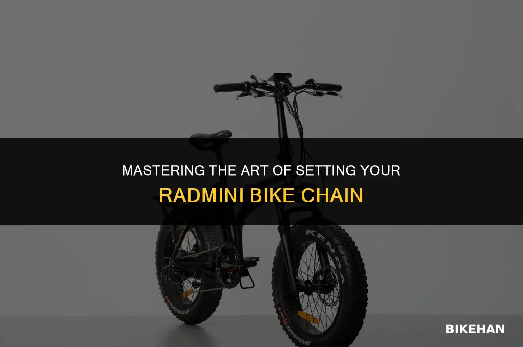 how to set radmini bike chain