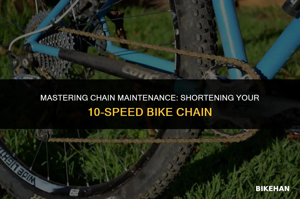 how to shorten 10 speed bike chain