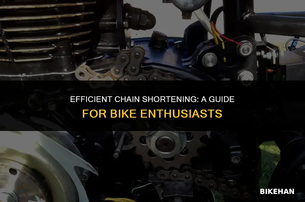 how to shorten a bike motor chain