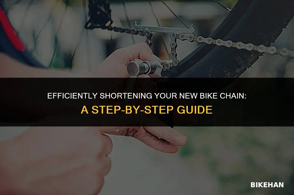 how to shorten a new bike chain