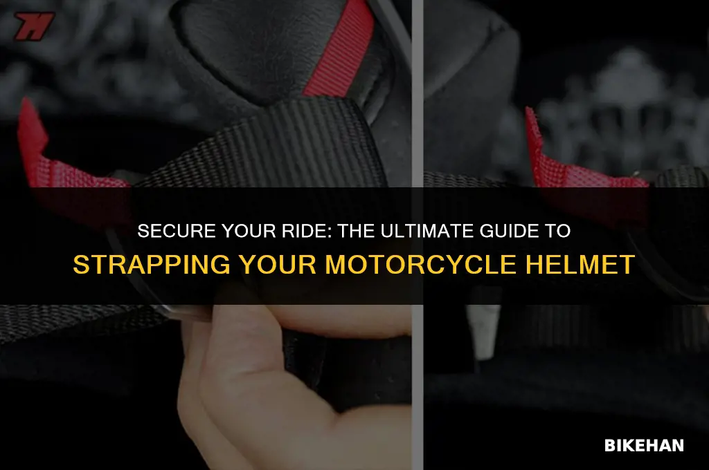 how to strap motorcycle helmet