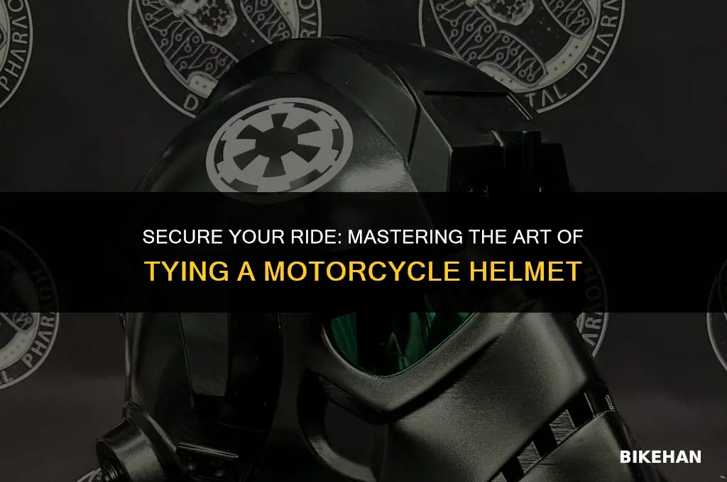 how to tie motorcycle helmet