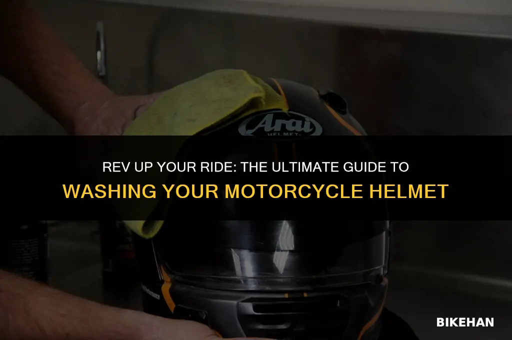 how to wash motorcycle helmet