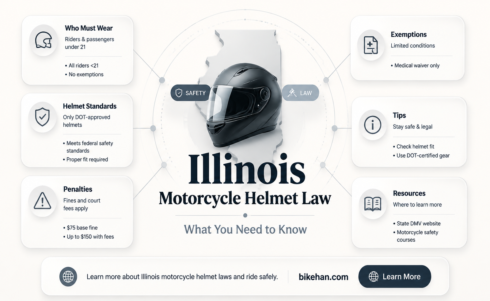 does illinois have a motorcycle helmet law