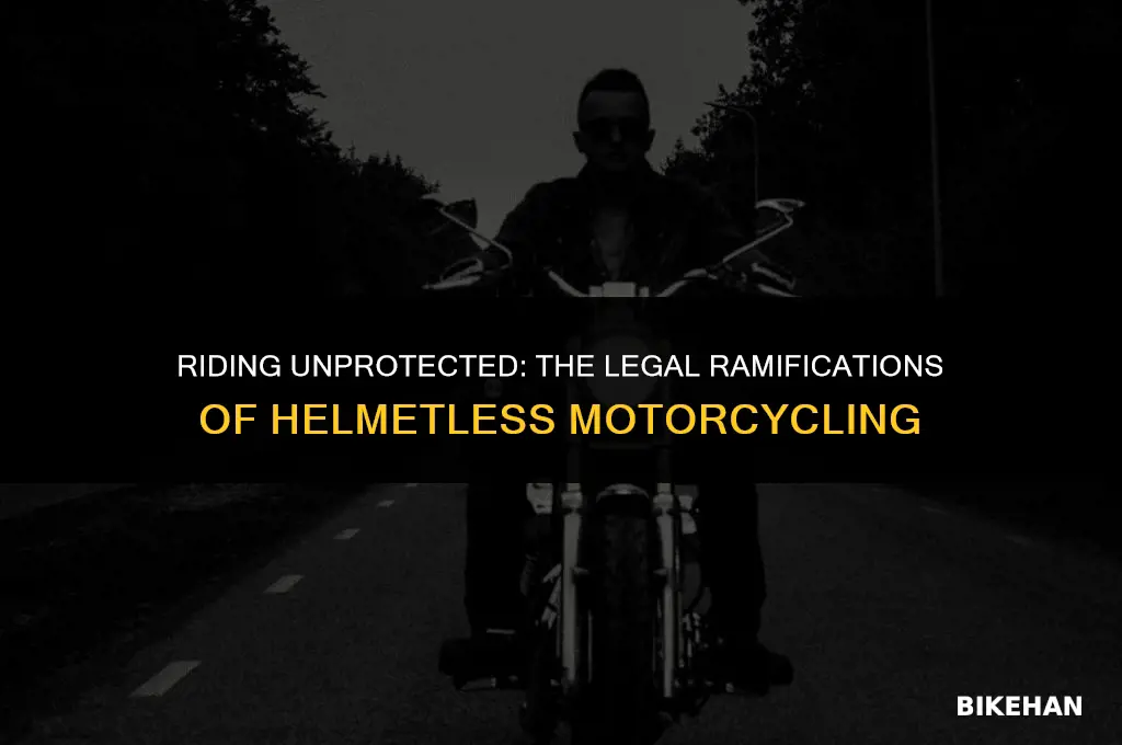 is it illegal to drive a motorcycle without a helmet