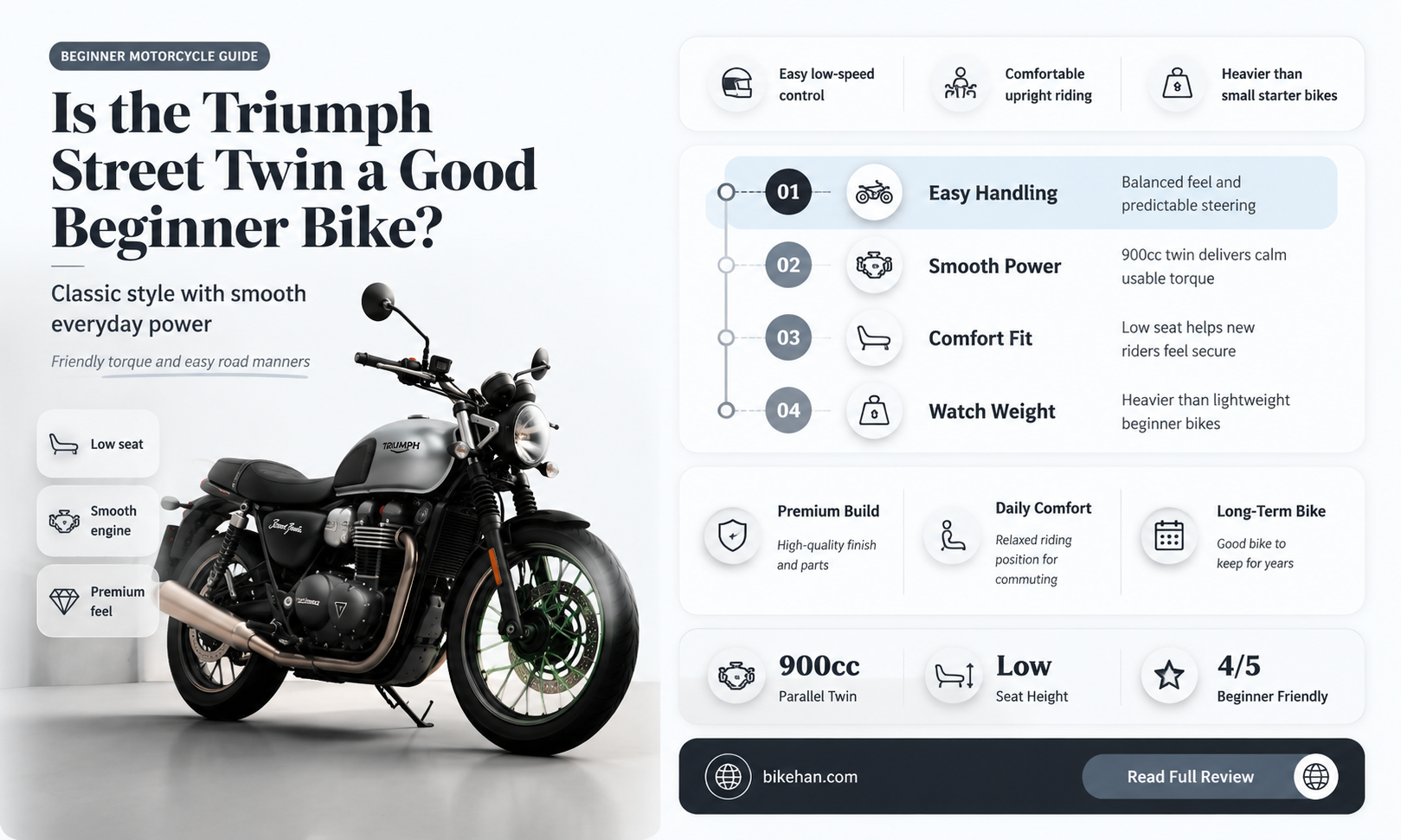 is triumph street twin a good beginner bike