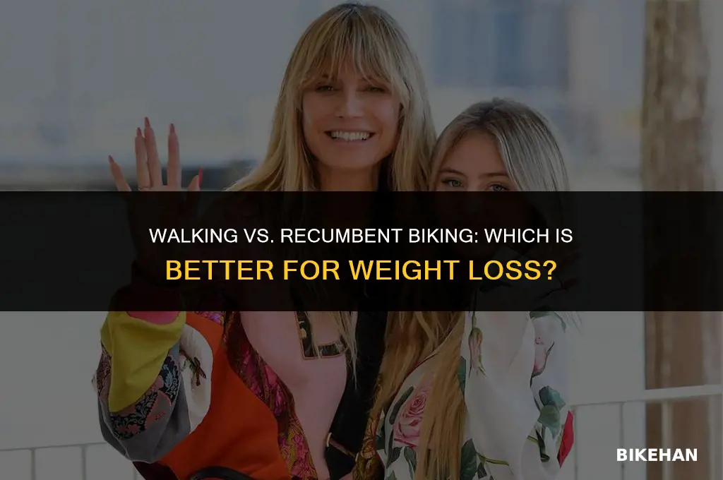 is walking or recumbent bike good for weight loss