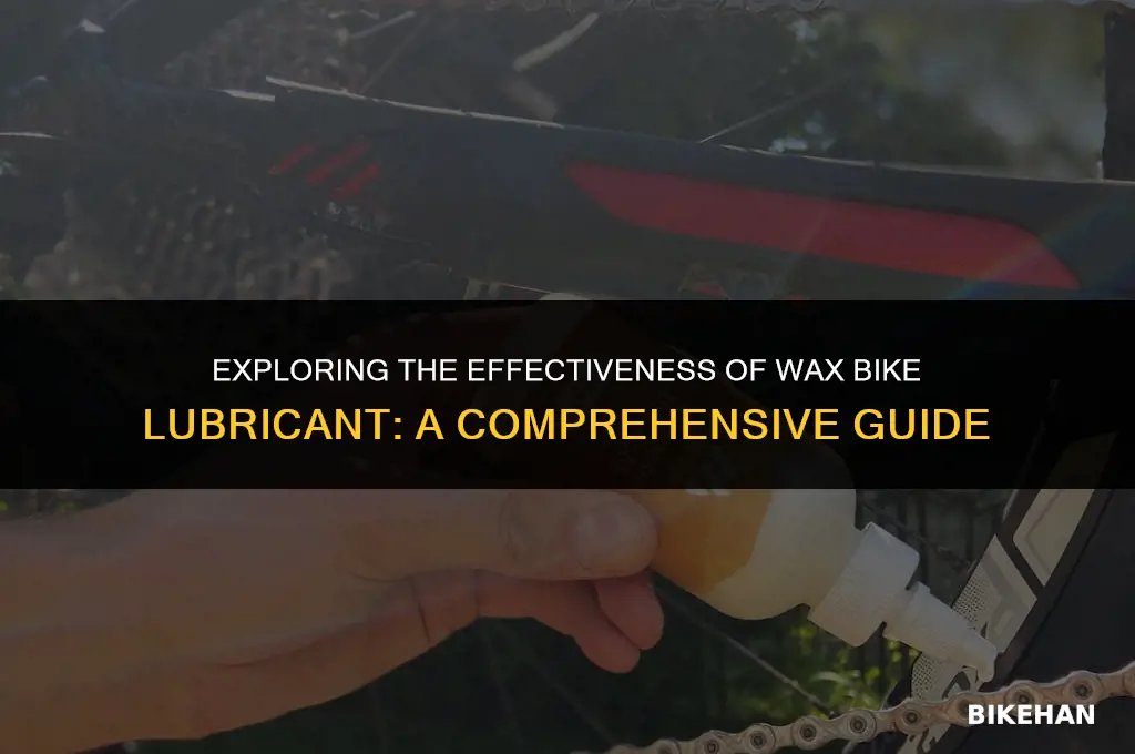 is wax bike lube good