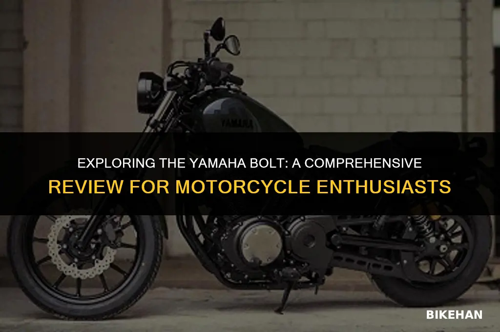 is yamaha bolt a good bike