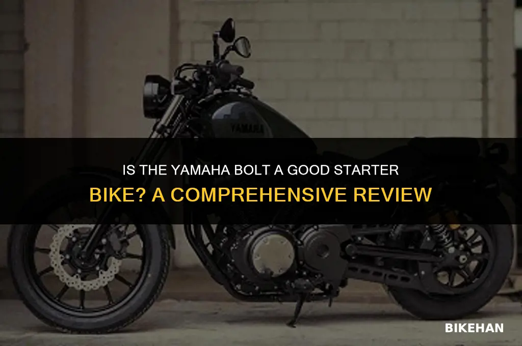 is yamaha bolt a good starter bike
