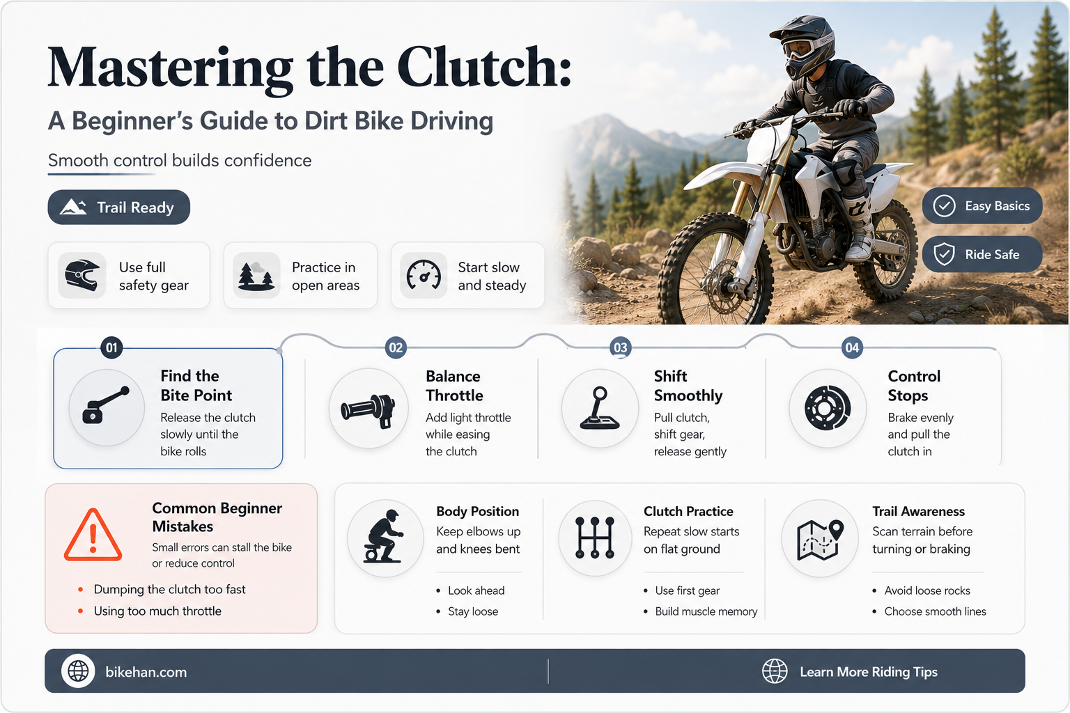 how to drive a clutch dirt bike