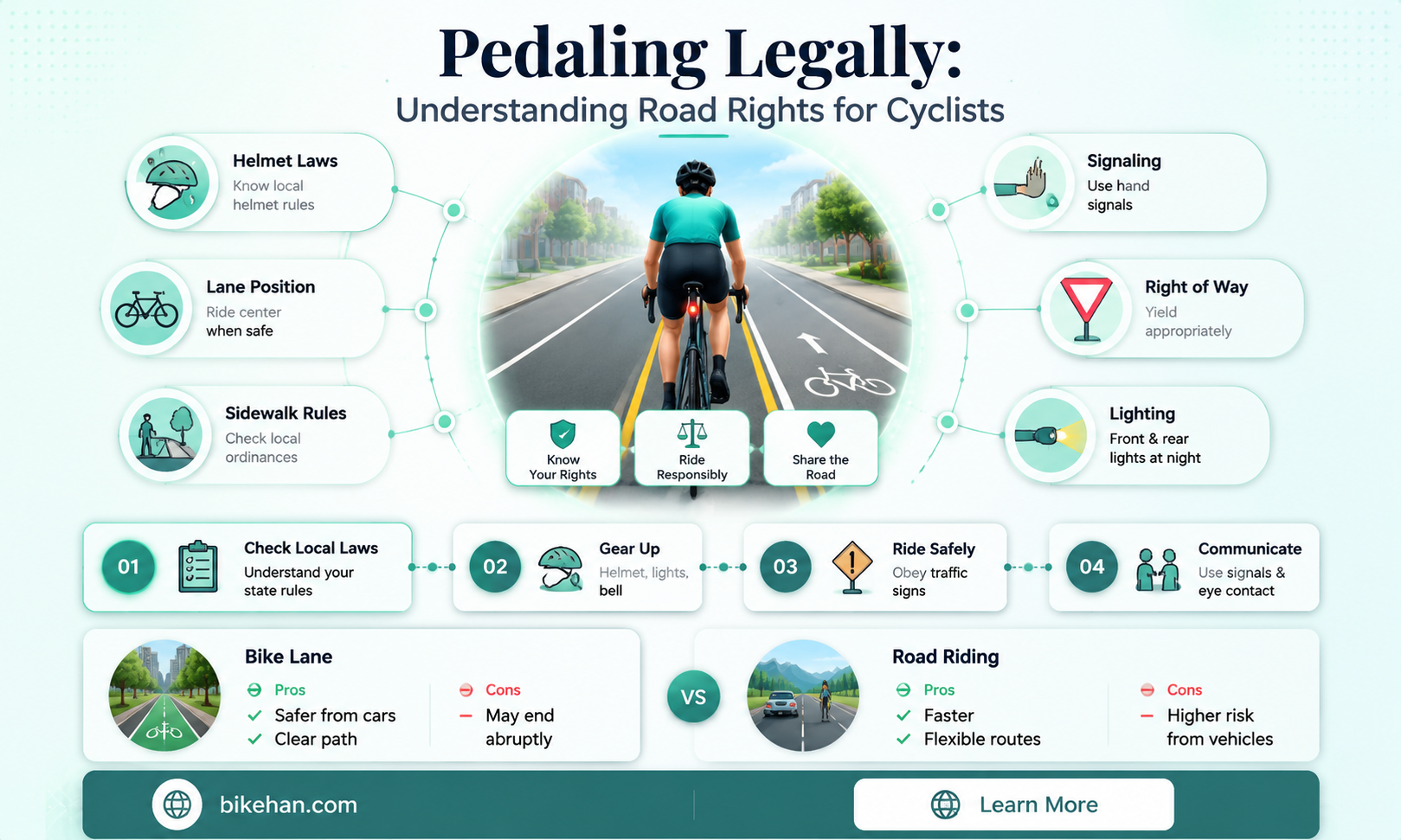 can you ride on the road with a bike
