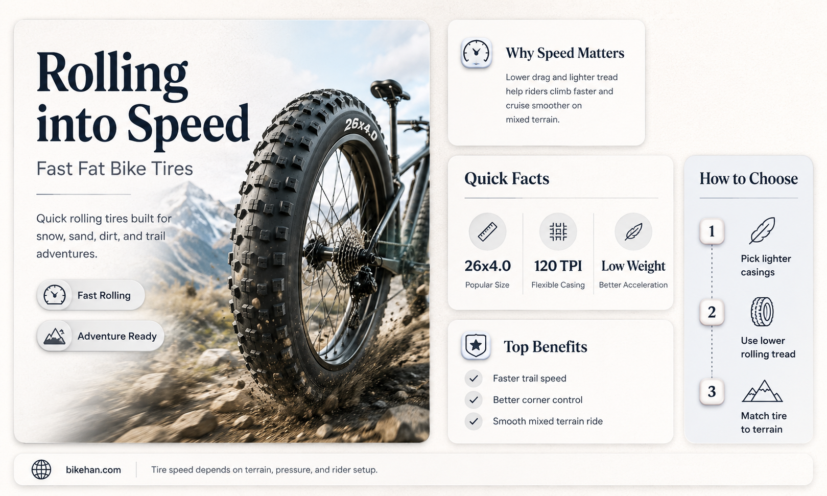 what is the fastest rolling fat bike tire