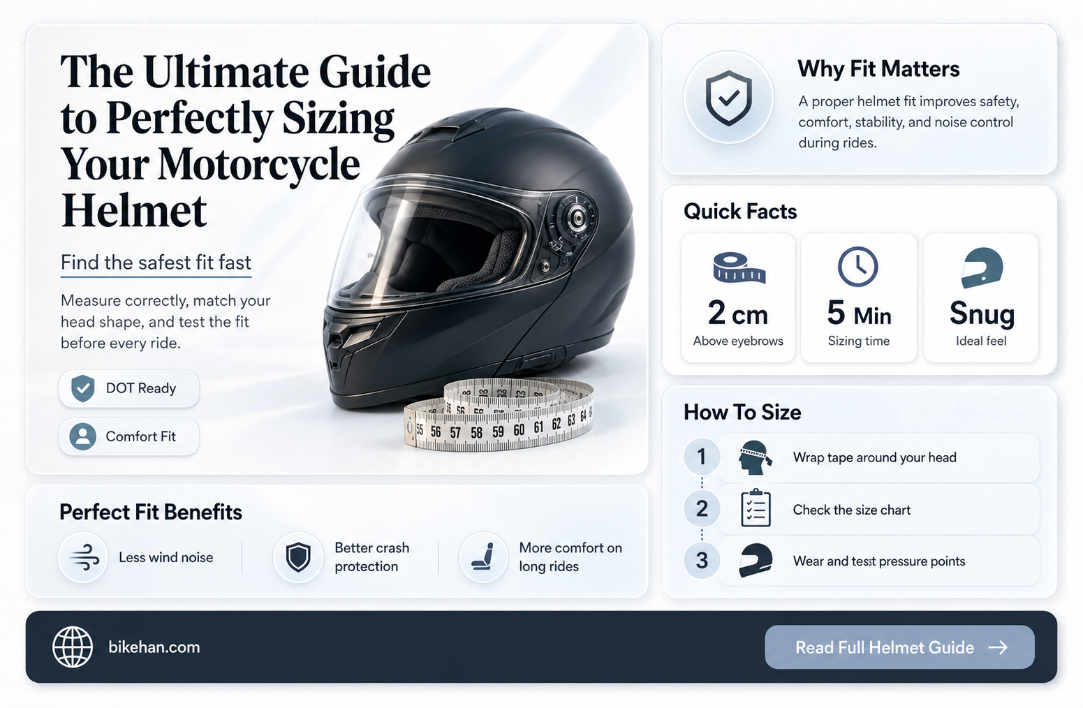 how to size motorcycle helmet