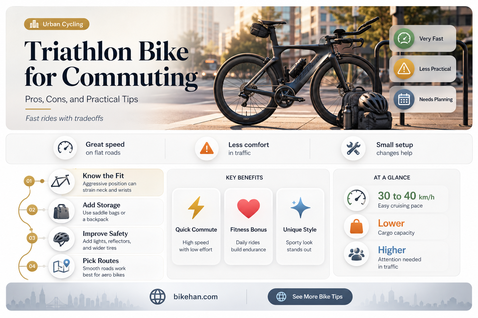 is triathlon bike good for commuting