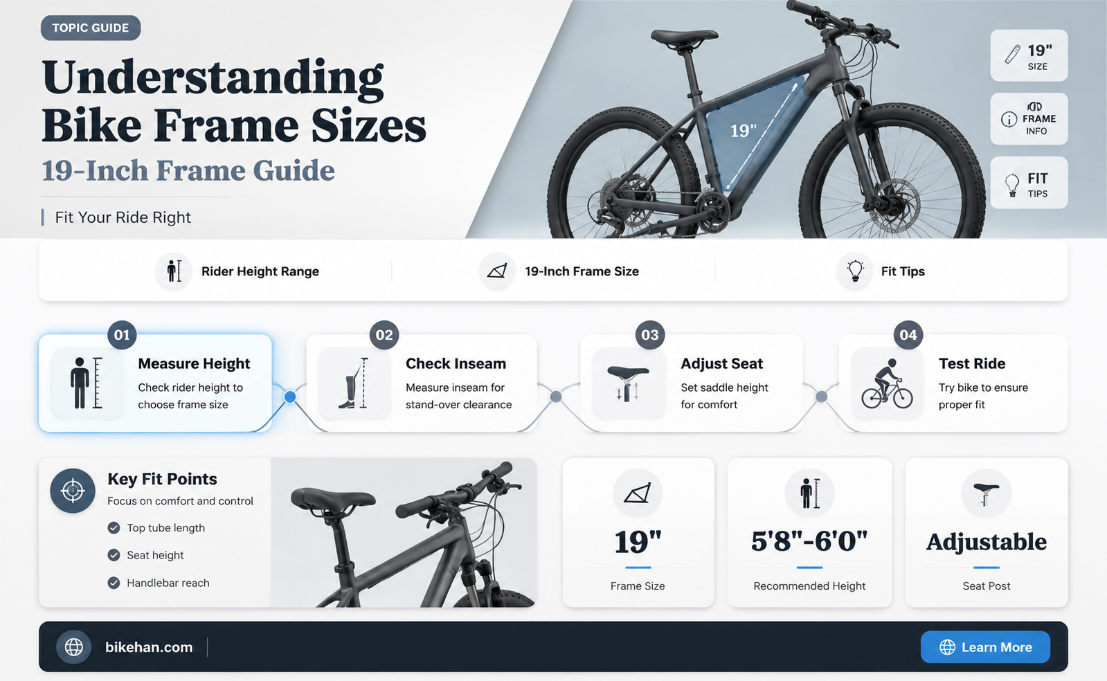 what size is 19 bike frame
