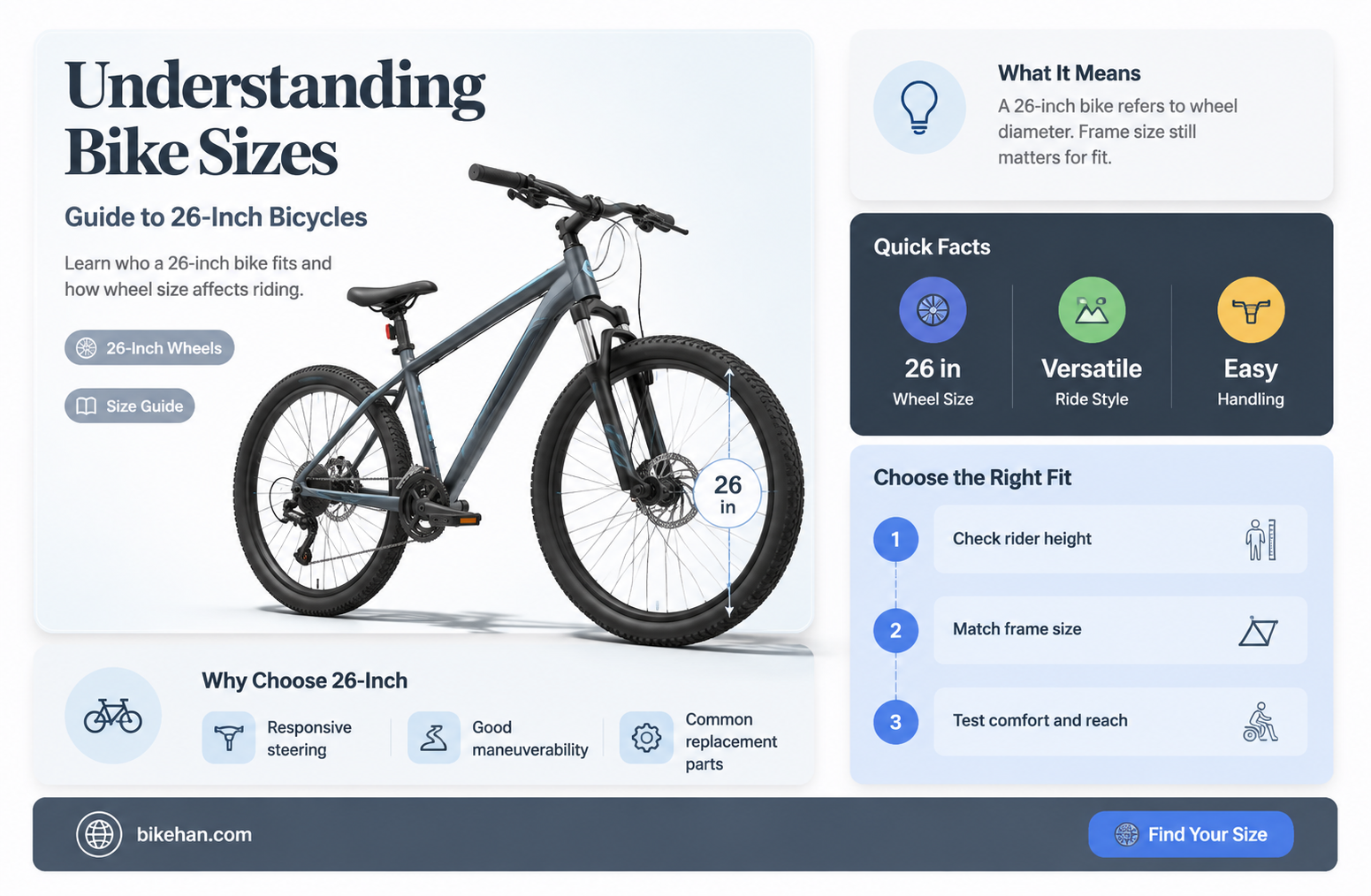 what size is 26 bike for