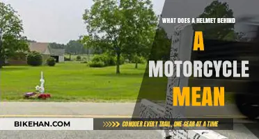 Decoding Roadside Symbols: The Significance of a Helmet Behind a Motorcycle
