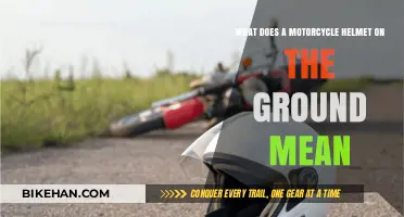Decoding the Mystery: What Does a Motorcycle Helmet on the Ground Mean?