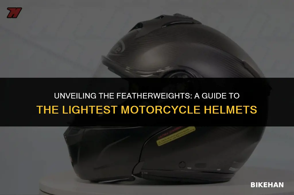 what is the lightest motorcycle helmet