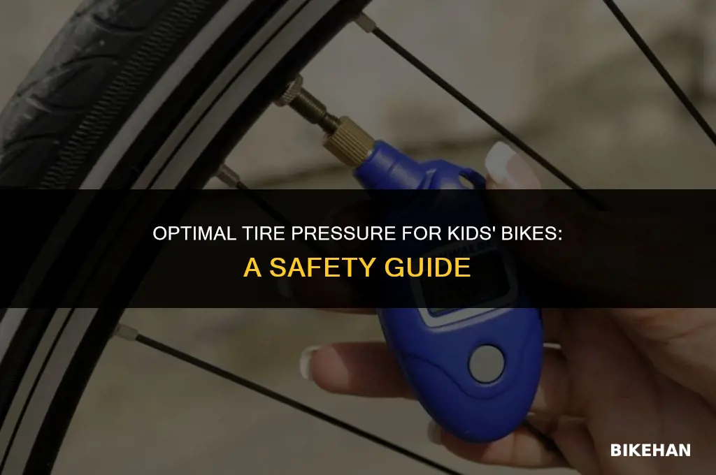 what is the right tire pressure for kids bike
